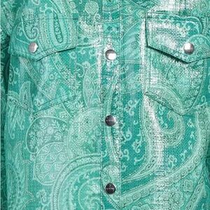 Etro Green Paisley shirt. Never worn